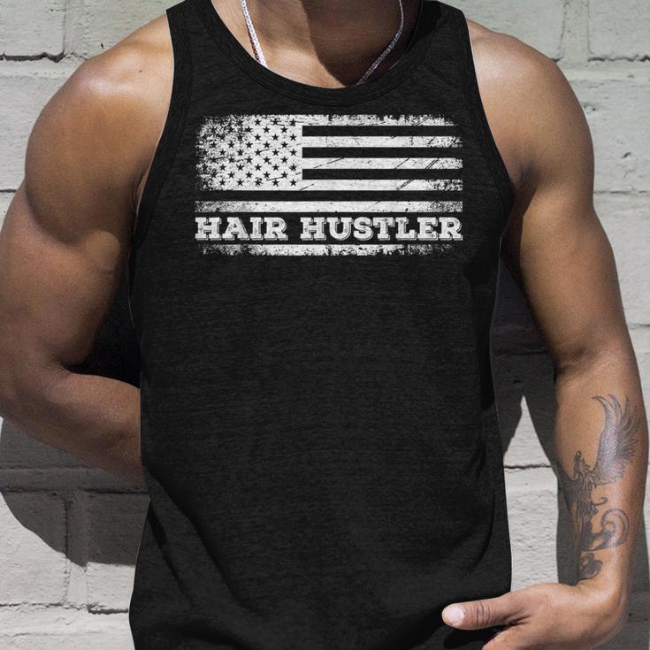 Hair Hustler アメリカ国旗 ヘアスタイリスト バーバー Usa メンズ レディース タンクトップ 彼への贈り物