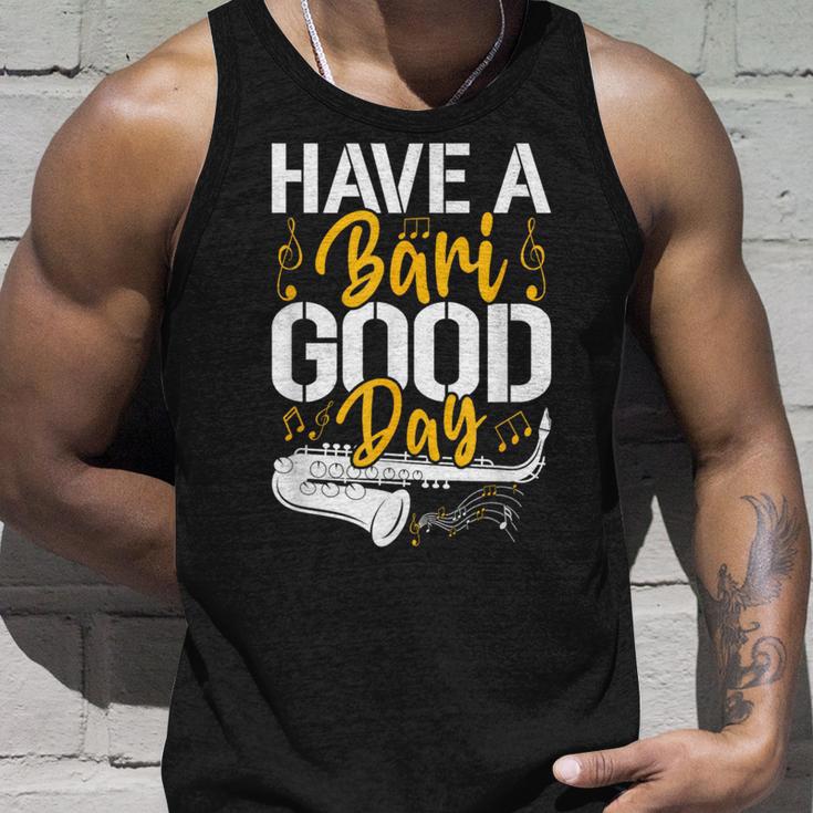 Have A Bari Good Day 面白いバリトンサックス奏者 タンクトップ 彼への贈り物