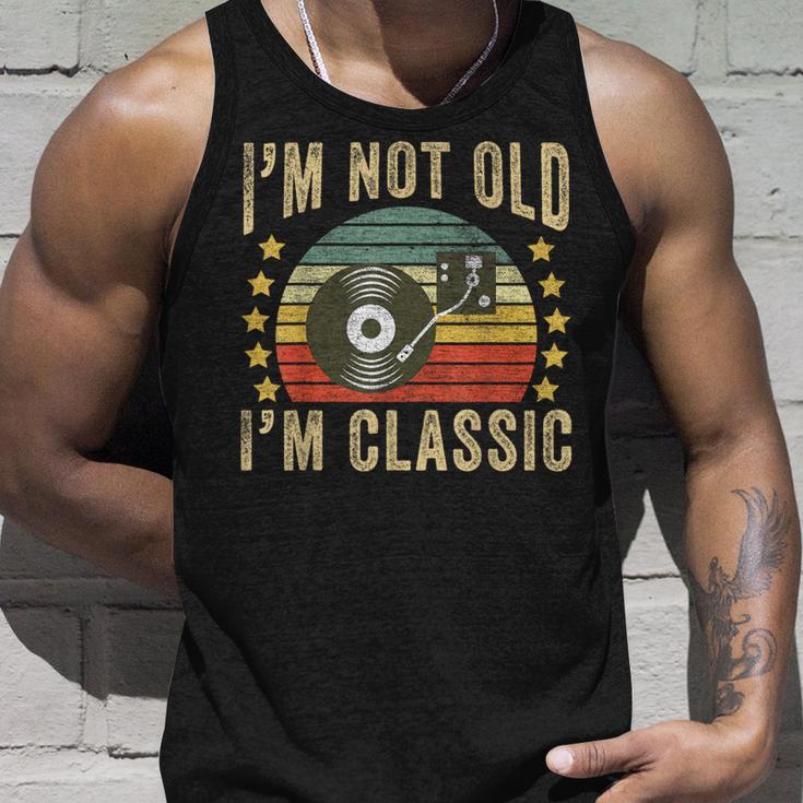 I'm Not Old I'm Classic ビニールレコード レトロ ビンテージ音楽 タンクトップ 彼への贈り物