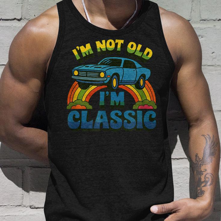 I'm Not Old I'm Classic ビンテージカー 誕生日デザイン タンクトップ 彼への贈り物