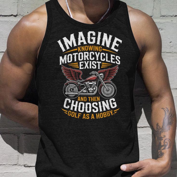 Imagine Motorcycles Exist Chopper Club バイカー バイク タンクトップ 彼への贈り物