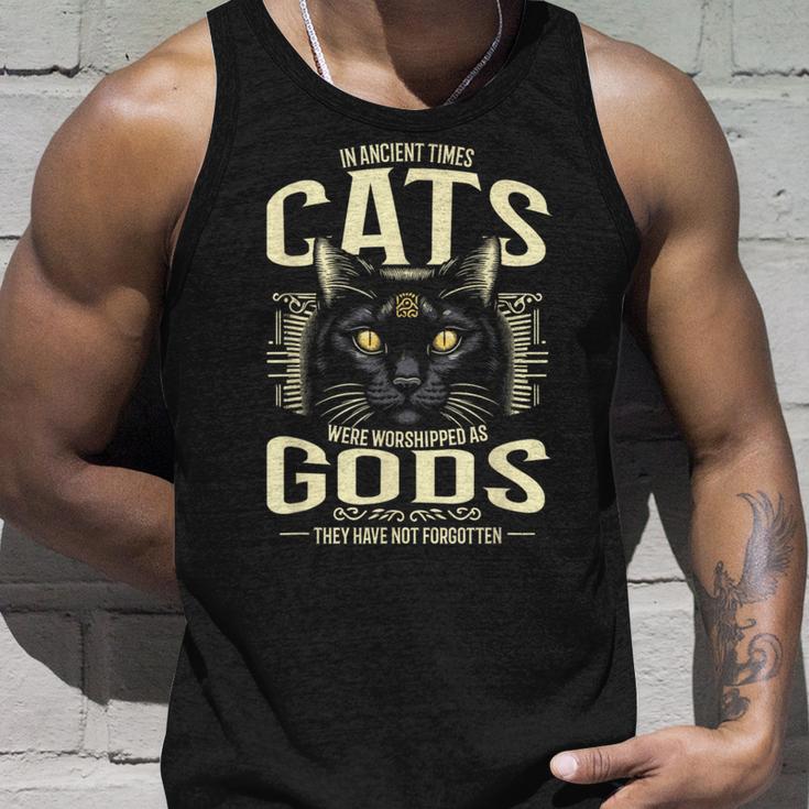 In Ancient Times Cats Were Worship As Gods Pet Lover タンクトップ 彼への贈り物