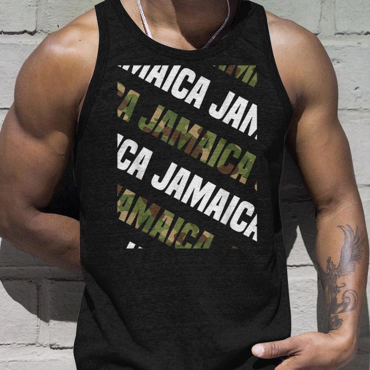 Jamaicaカモ柄グリーンカモフラージュ タンクトップ 彼への贈り物