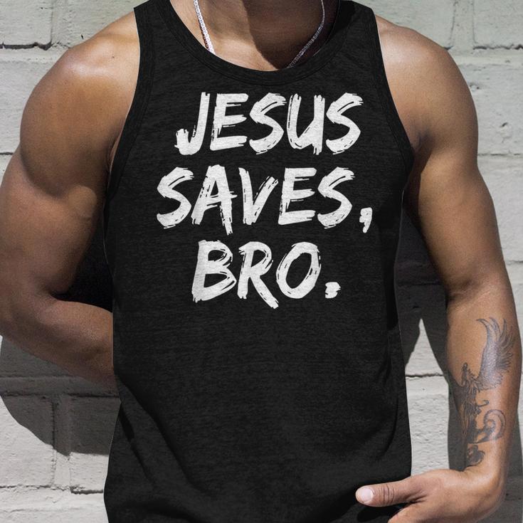 Jesusaves Bro クリスチャン 信者 信仰 神 宗教 タンクトップ 彼への贈り物