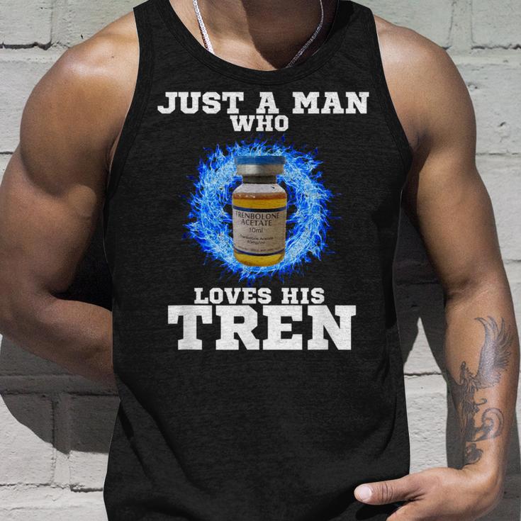 Just A Man Who Loves His Tren タンクトップ 彼への贈り物