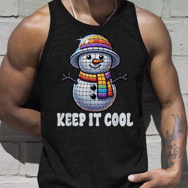 Keep It Cool Disconowman Retro Funky Holidayibes タンクトップ 彼への贈り物