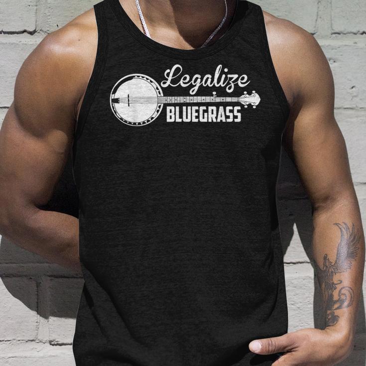 Legalize Bluegrass Banjo ビンテージヒッピーブルーグラス 音楽ファン タンクトップ 彼への贈り物