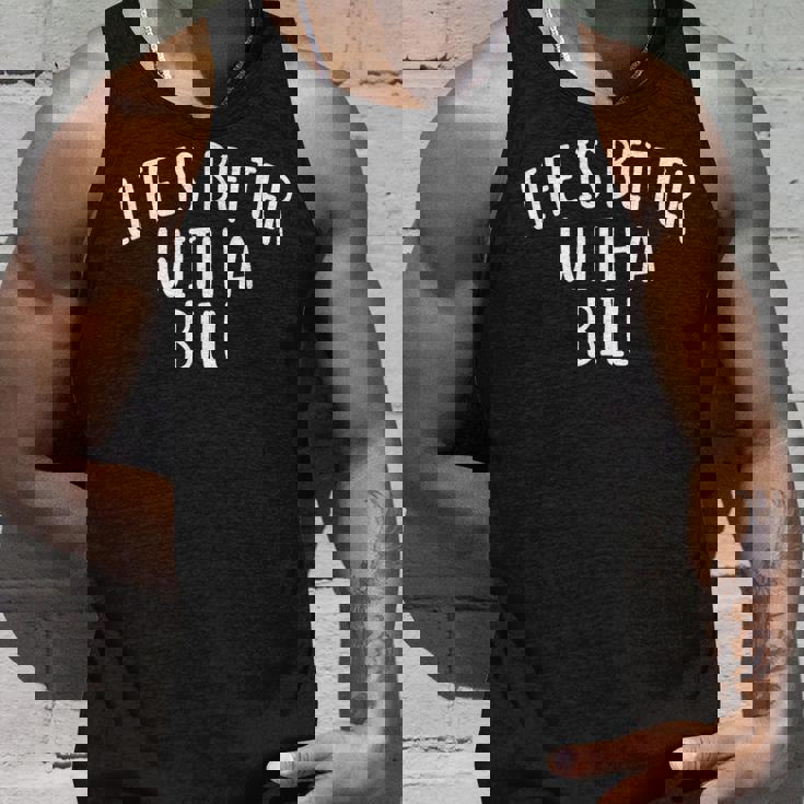 Life Is Better With A Bill ファニーネームtシャツ Billy タンクトップ 彼への贈り物