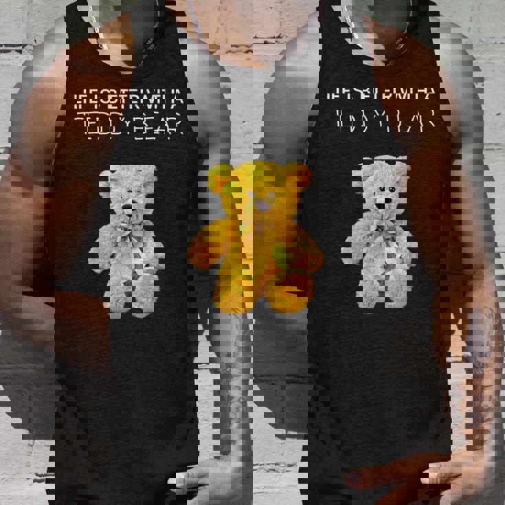 Life Is Better With A Teddy Bear All Life Matters テディベア タンクトップ 彼への贈り物