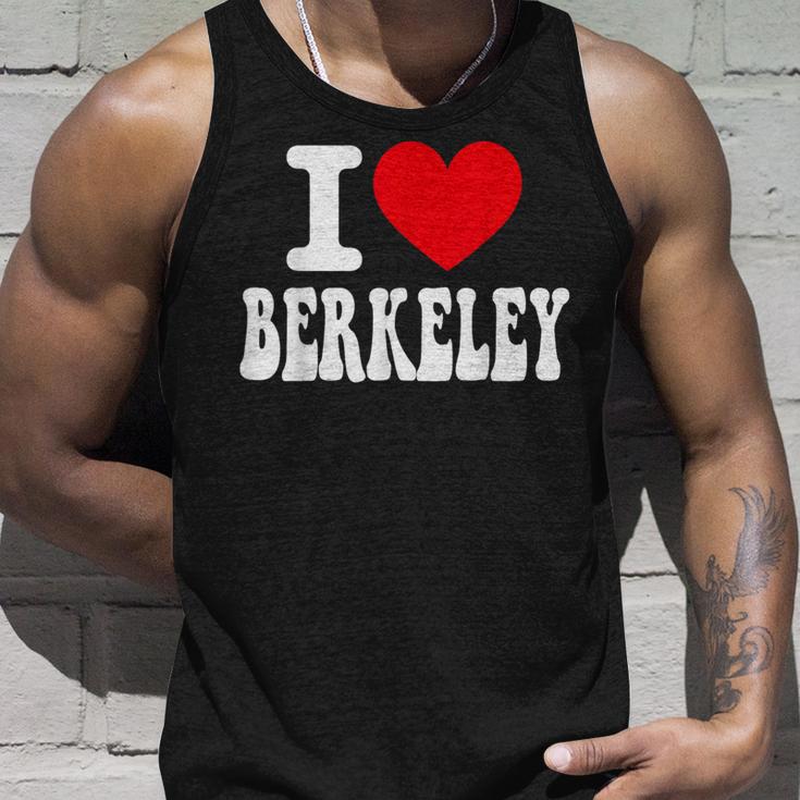 I Love Berkeley California Heart お土産 Ca City Pride タンクトップ 彼への贈り物