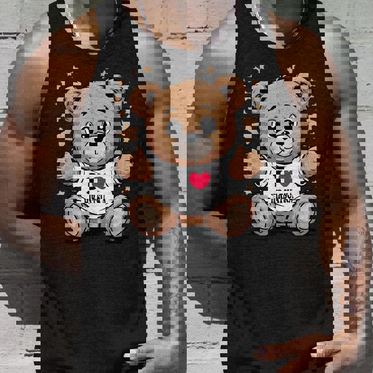 I Love Hiratsuka Teddy Bear 平塚テディベア大好き タンクトップ 彼への贈り物