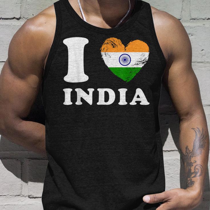 I Love India ハートフラッグインド タンクトップ 彼への贈り物