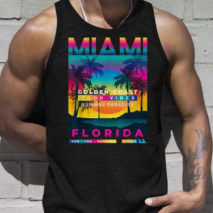 I Love Miami Miamiibes Illustration Graphic s タンクトップ 彼への贈り物