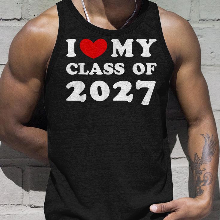 I Love My Class Of 2027 私は2027年のクラスが大好きで、2027年のクラスが好きです タンクトップ 彼への贈り物