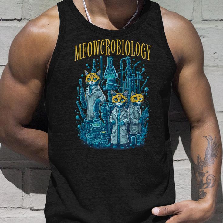 Meowcrobiology 猫 ニャー微生物学 科学 細菌学 タンクトップ 彼への贈り物