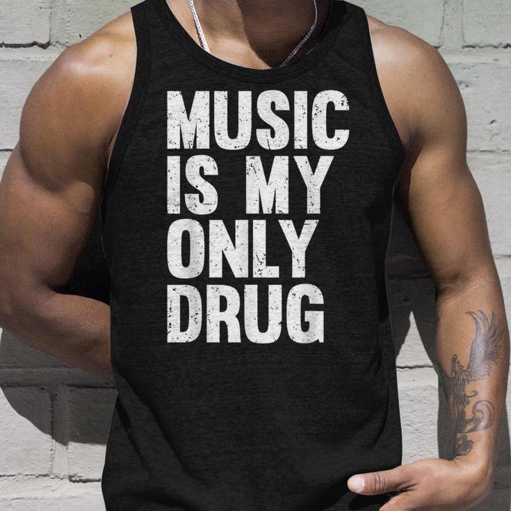 Music Is My Only Drug グラフィックプリント タンクトップ 彼への贈り物