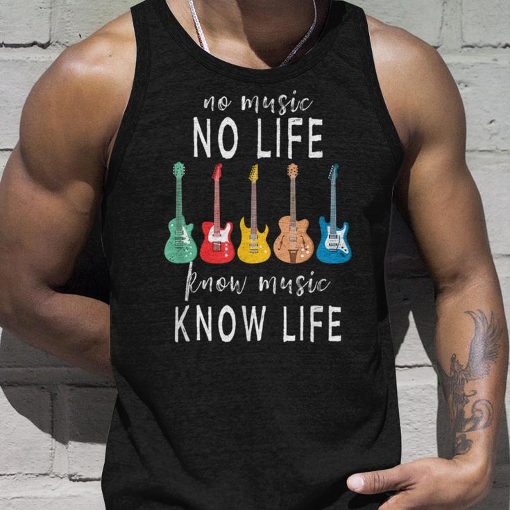 No Music No Life Know Music Know Life クールミュージシャンギター タンクトップ 彼への贈り物