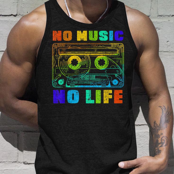 No Music No Life、ヴィンテージカセット音楽愛好家。 タンクトップ 彼への贈り物