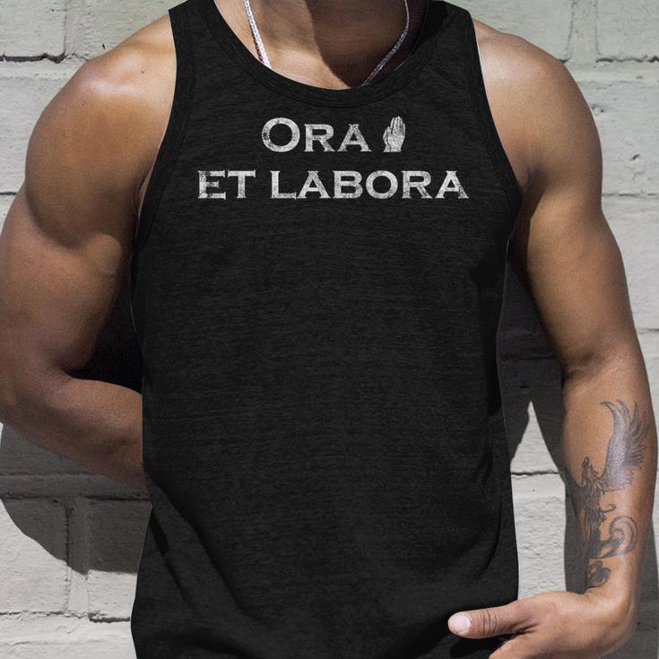 Ora Et Labora ラテン語 タンクトップ 彼への贈り物