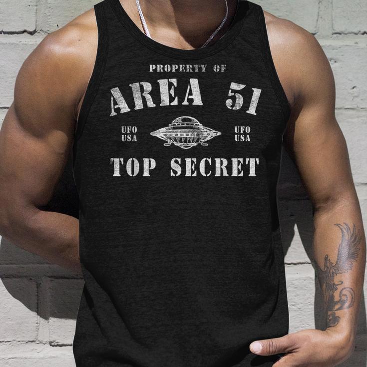 Property Of Area 51 トップシークレット Ufoエイリアン タンクトップ 彼への贈り物
