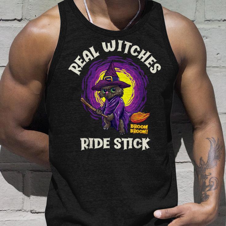 Real Witches Ridetick 面白い 黒猫 ハロウィン タンクトップ 彼への贈り物
