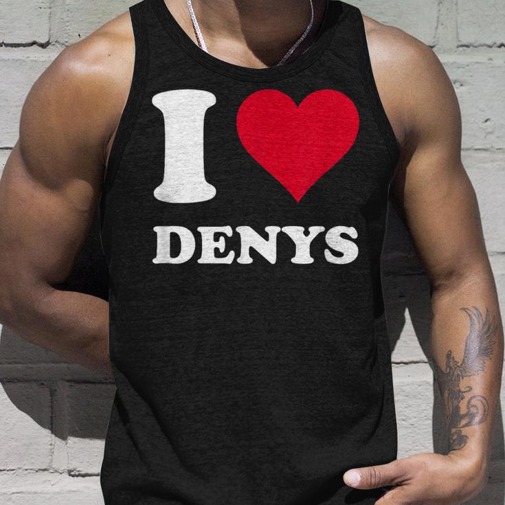 Red Heart I Love Denys タンクトップ 彼への贈り物