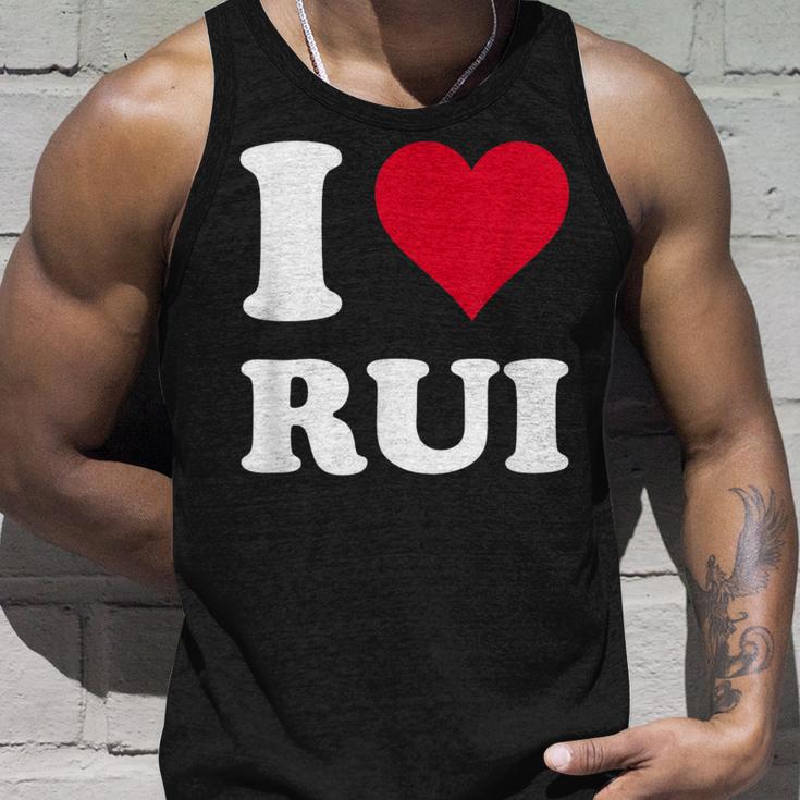 Red Heart I Love Rui タンクトップ 彼への贈り物