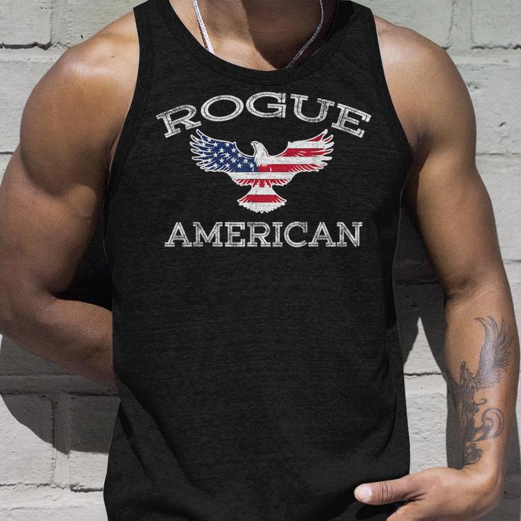 Rogue America ユーズド加工 アメリカ国旗 イーグル タンクトップ 彼への贈り物