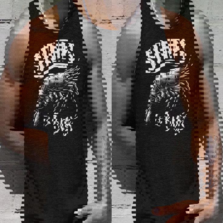 Shrimps Is Bugs Memeeafood Lovers ファン タンクトップ 彼への贈り物