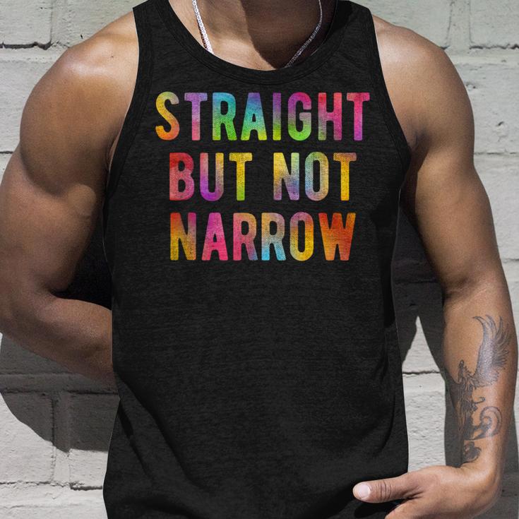 Straight But Not Narrow レインボー Lgbtq Ally タンクトップ 彼への贈り物