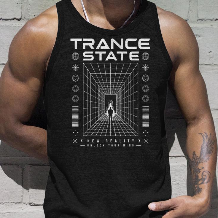 Trancetate New Reality Rave Edm Dj フェスティバル デザイン タンクトップ 彼への贈り物