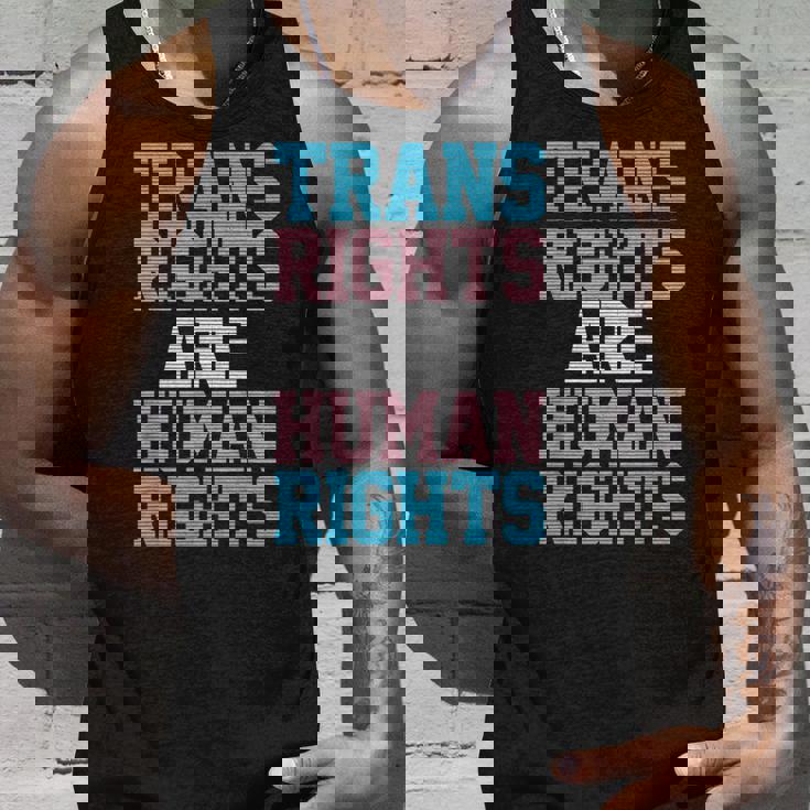 Trans Rights Are Human Rights Lgbtq トランスジェンダー フラッグ プライド タンクトップ 彼への贈り物