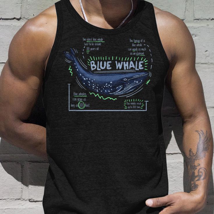 Trendy Blue Whale Facts タンクトップ 彼への贈り物