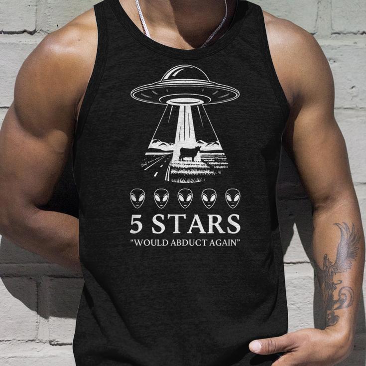 Ufo 牛誘拐牛 5つ星が再び誘拐するおみやげ タンクトップ 彼への贈り物
