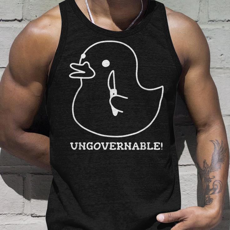 Ungovernable ラバーダックプリント タンクトップ 彼への贈り物