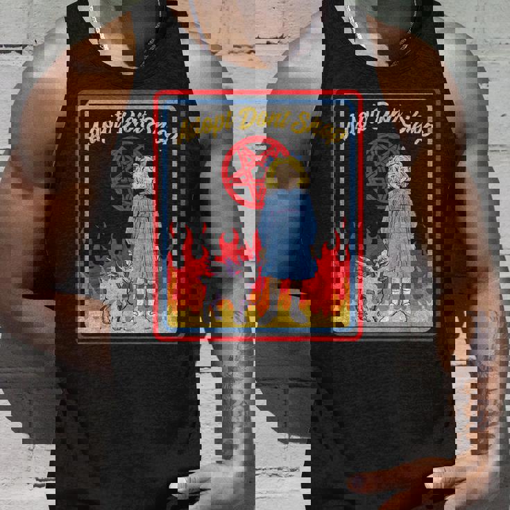 Vintage Child Game Horror Adopt Donthop Dark Humor タンクトップ 彼への贈り物