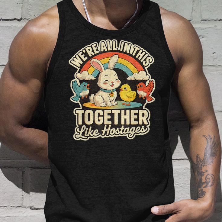 We're All In This Together Like Hostages Humor タンクトップ 彼への贈り物
