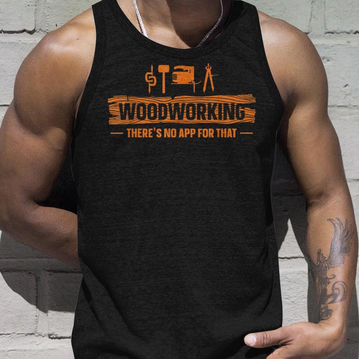 Woodworking There's No App丸ノコ ジグソー 木工細工 タンクトップ 彼への贈り物