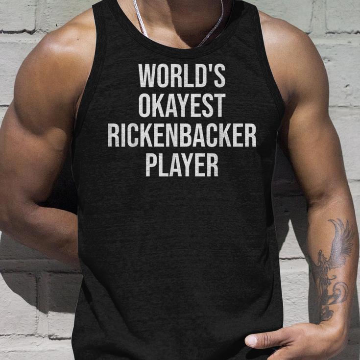 World's Okayest Rickenbacker Player ギターギフト タンクトップ 彼への贈り物
