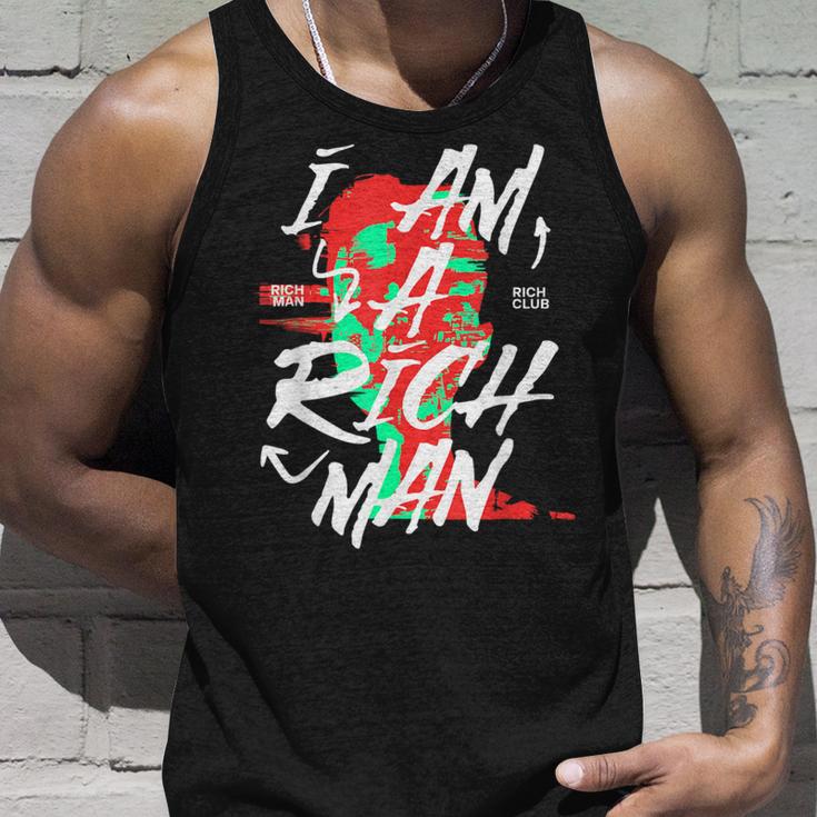 かわいいグラフィック「I Am A Rich Man」 タンクトップ 彼への贈り物