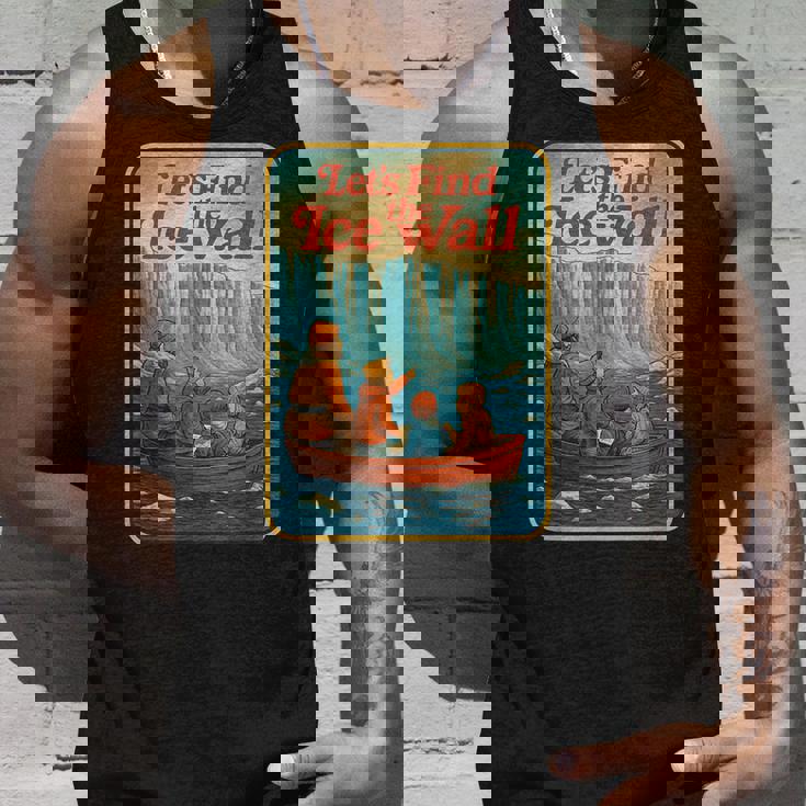 アイスウォールを見つけよう-ファニーフラットアース タンクトップ 彼への贈り物