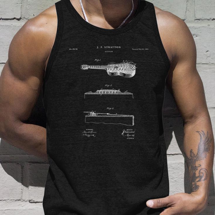 アコースティックギター特許tシャツ-ミュージックシャツ タンクトップ 彼への贈り物