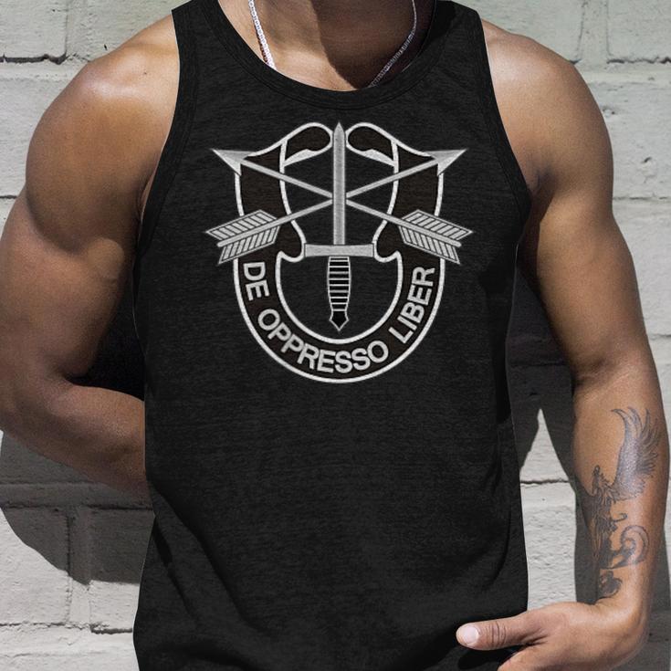 アメリカ特殊部隊f De Oppresso Liber 軍退役軍人 タンクトップ 彼への贈り物