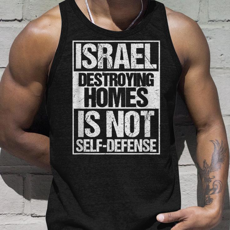 イスラエル Destroying Homes Is Notelf-Defense タンクトップ 彼への贈り物