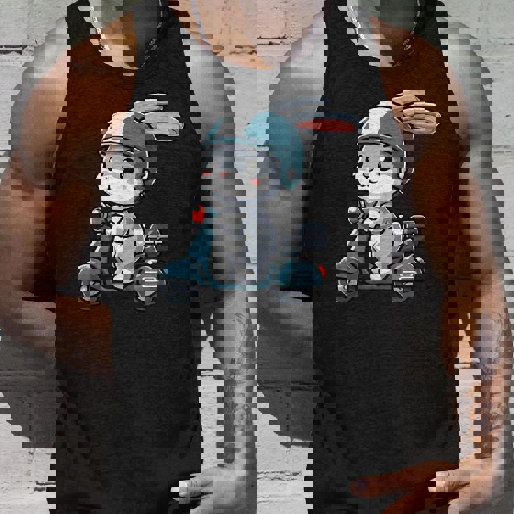 ウサギ スクーター ペット 面白い オートバイ タンクトップ 彼への贈り物