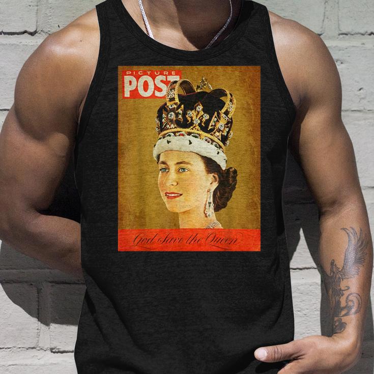 エリザベス女王 ファンビンテージポスター 英国王 タンクトップ 彼への贈り物