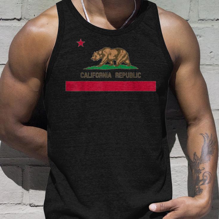カリフォルニア州 'Bear Republic' 州旗 タンクトップ 彼への贈り物