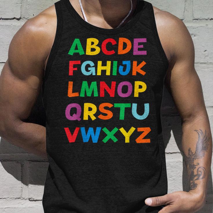 キッズ Abcs シャツ アルファベット カラフル 文字 読書 キッズ タンクトップ 彼への贈り物