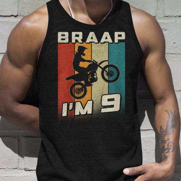 キッズ Braap I'm 9 ダートバイク 誕生日 9 Mx 9歳の誕生日 モトクロス タンクトップ 彼への贈り物