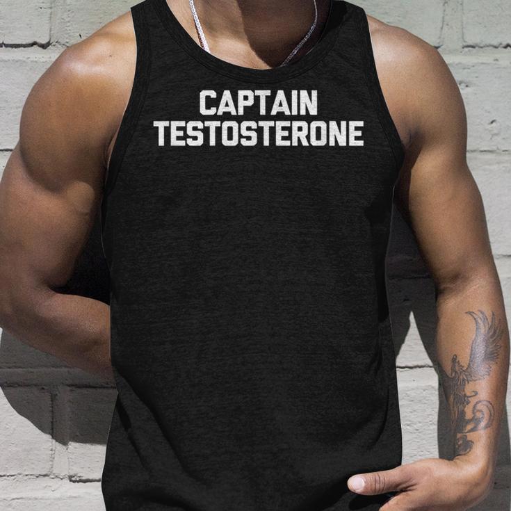 メンズ キャプテンテストステロンtシャツ 面白いウェイトリフティングワークアウトジム タンクトップ 彼への贈り物